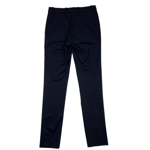 The Kooples Wool Blend Trousers Pant 34 XS Blue Slim Leg High Rise Quiet luxury - Picture 2 of 11